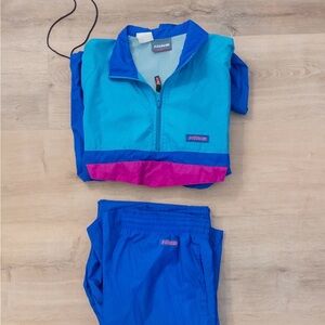 Vintage 90s HIND Neon Colorblock Track Suit Set